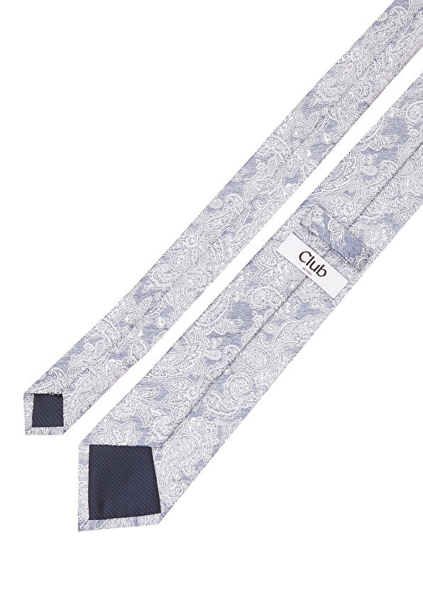 Beymen Club Navy Blue Shawl Pattern Silk Tie - 2