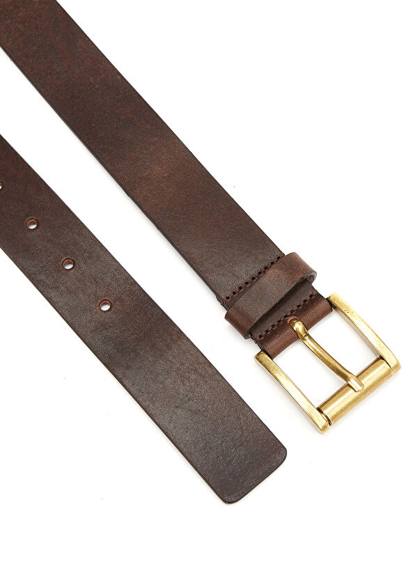 Beymen Club Brown Men's Leather Belt - 2