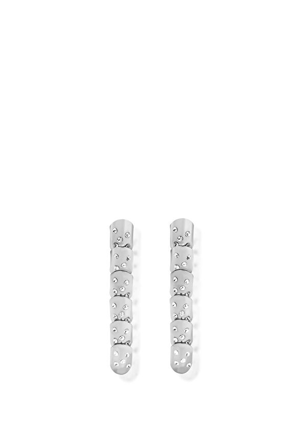 Ninon Heracles Kristal Gümüş Uzun Küpe - 1