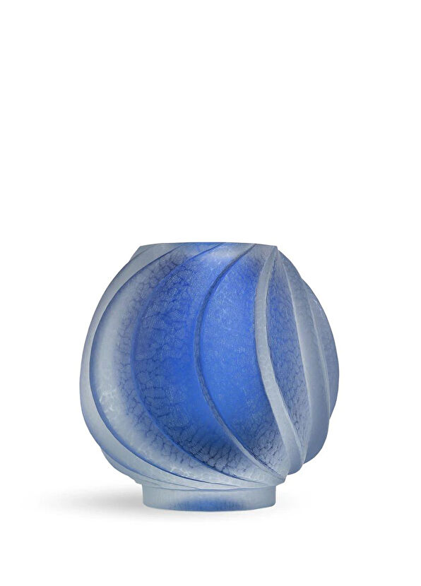 Beycam Wave Blue Glass Vase - 1