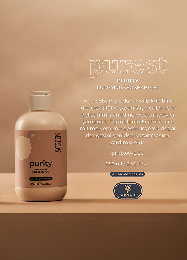 Screen Hair Care Purity Purifying Vegan Shampoo 250 ml - 2