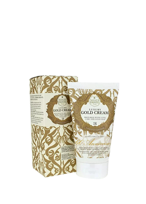 Nesti Dante Luxury Gold Altın Özlü Nemlendirici Parlatıcı Anti Aging Cilt Vegan Bakımı El ve Yüz Kremi 150 gr - 1