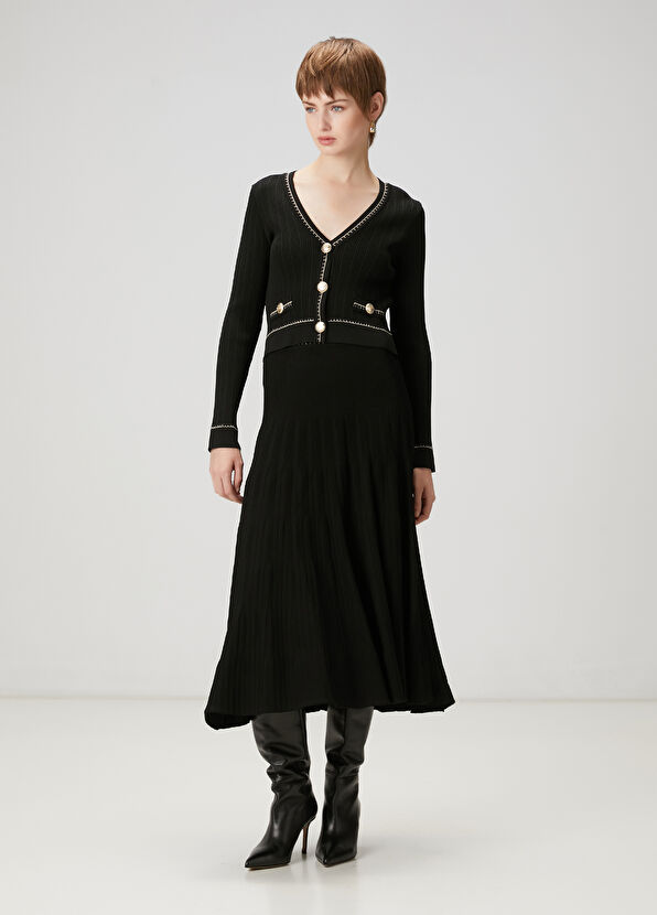 Beymen Club Black Textured Cardigan - 2