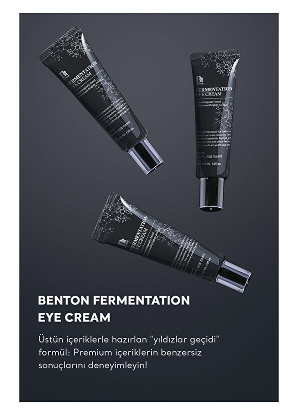 Benton Fermentation Yaşlanma Karşıtı Premium Fermente Göz Kremi 30 g - 2