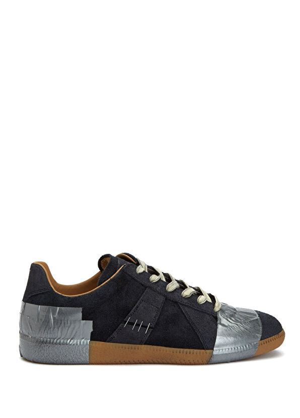 Maison Margiela Black Men's Suede Sneakers - 1