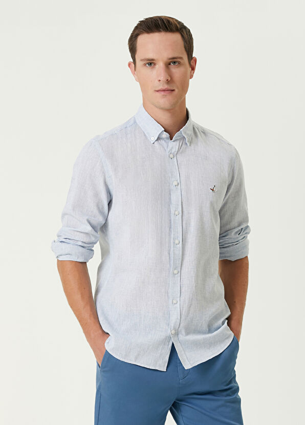 Beymen Club Slim Fit Mavi Gömlek - 1