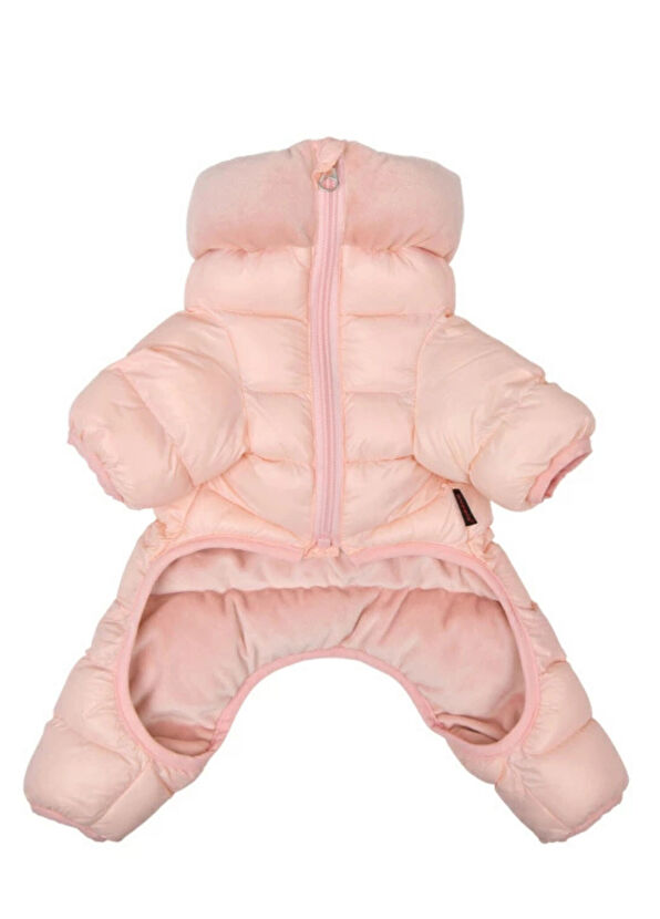 Puppia Velour Soft Allinone Jumper Sky Pink Köpek Tulumu - 2