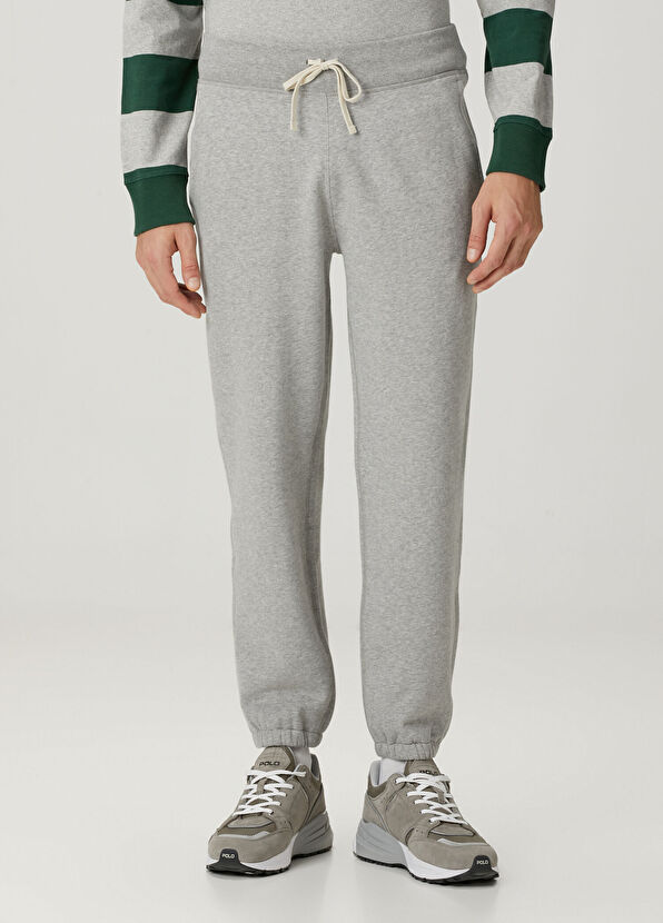 Gri Beli Kordonlu Jogger Eşofman Altı - Görsel 3