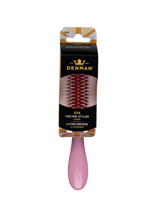 Denman D14 Mini Curl Definer & Styler Pink Crush Curl Defining Brush - 3