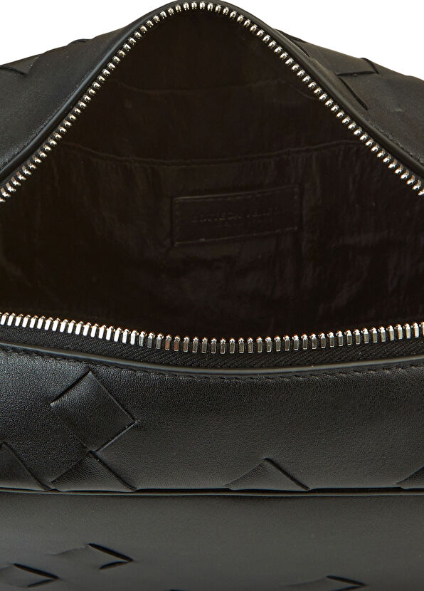 Siyah Deri Tıraş Çantası - Görsel 6