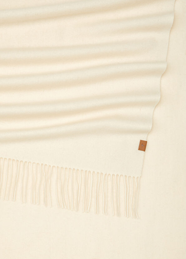 Beymen Club Ecru Women's Cashmere Blend Wool Scarf - 2