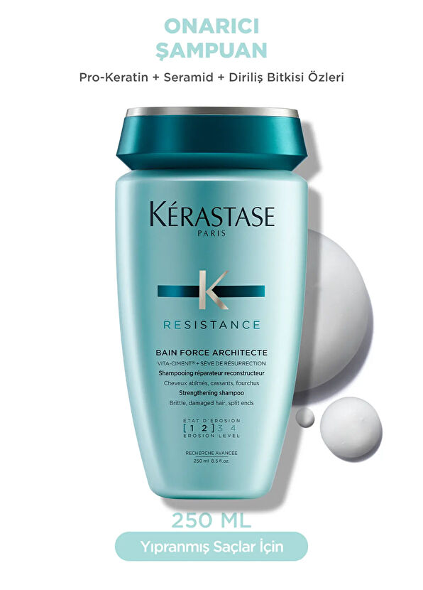 Kerastase Resistance Ciment Anti-Usure Onarıcı Saç Kremi 200 ml + Şampuan 250 ml 2'li Saç Bakım Seti - 2