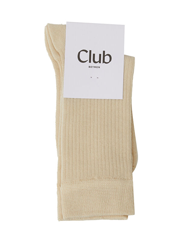 Beymen Club Bone Women's Silk Blend Socks - 1