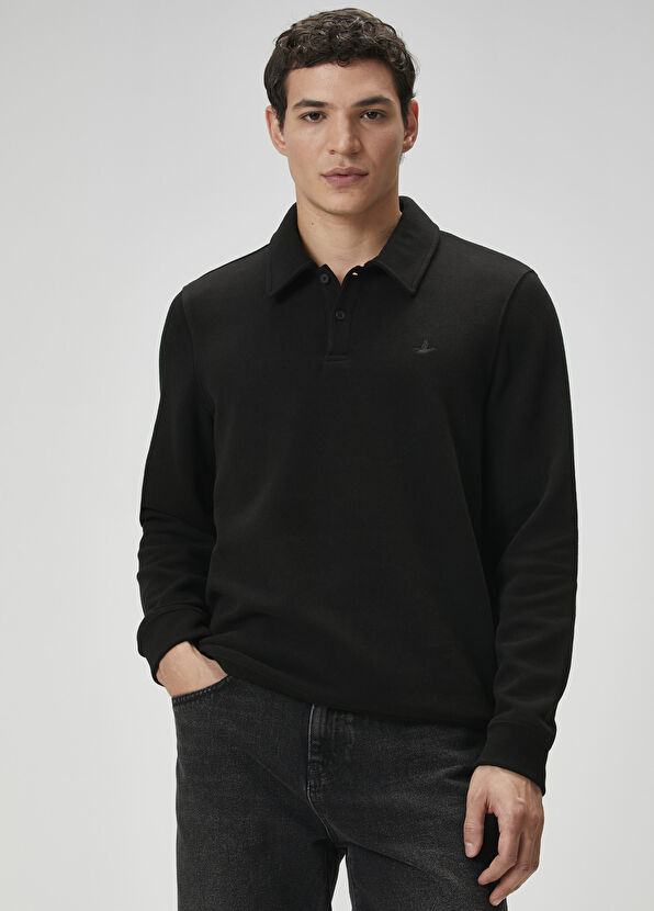 Beymen Club Black Polo Sweatshirt - 2