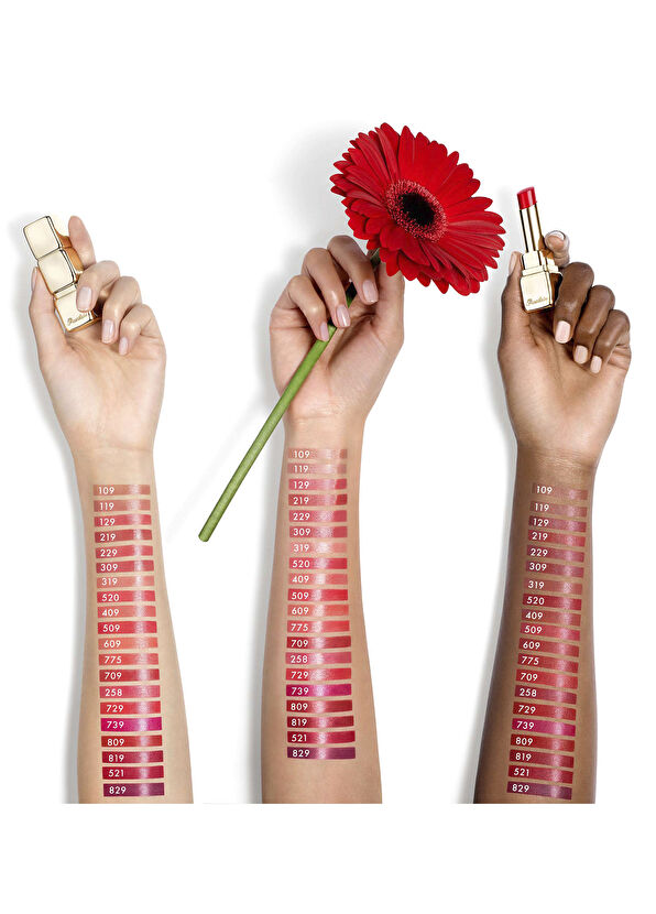 Guerlain Kiss Kiss Shine Bloom 609 Spring Rose Ruj - 4