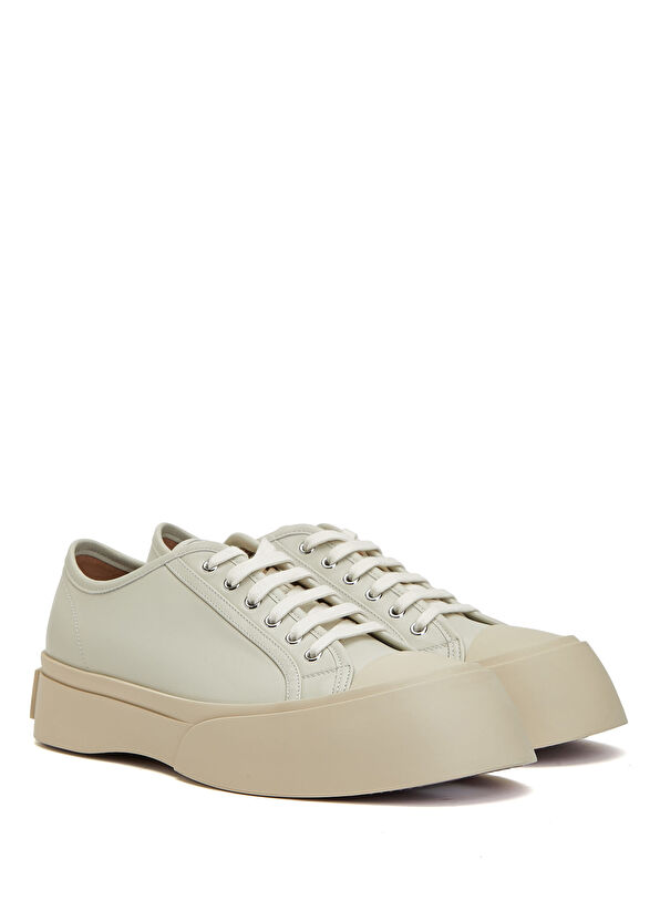 Marni Krem Erkek Deri Sneaker - 2