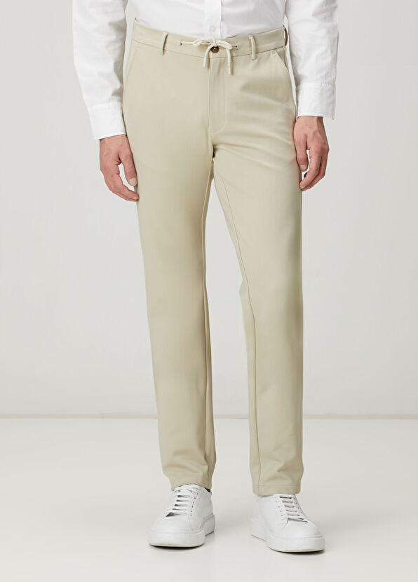 Beymen Club Bej Beli Kordonlu Chino Pantolon - 2