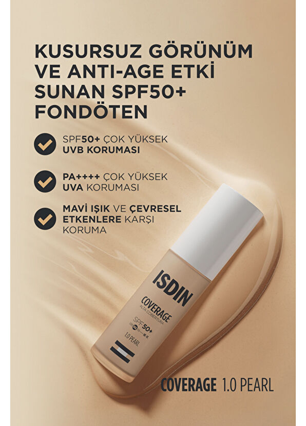 Isdin Coverage SPF50+ Yüksek Korumalı Yaşlanma Karşıtı Fondöten 30 gr  - 3
