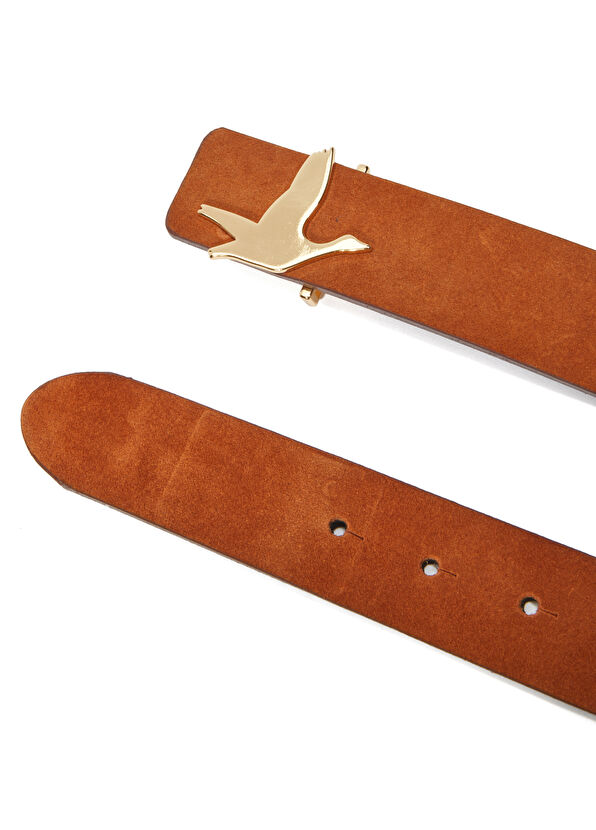 Beymen Club Taba Logo Tokalı Kadın Süet Kemer - 2