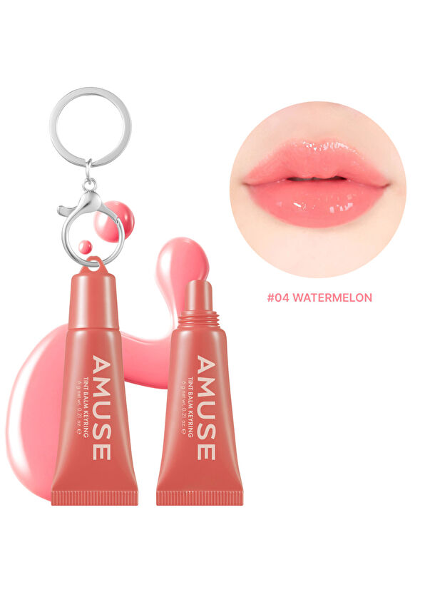 Amuse Care Tint Balm Keyring #04 Watermelon Anti-Wrinkle Nourishing Lip Balm with Keychain 6 gr - 2