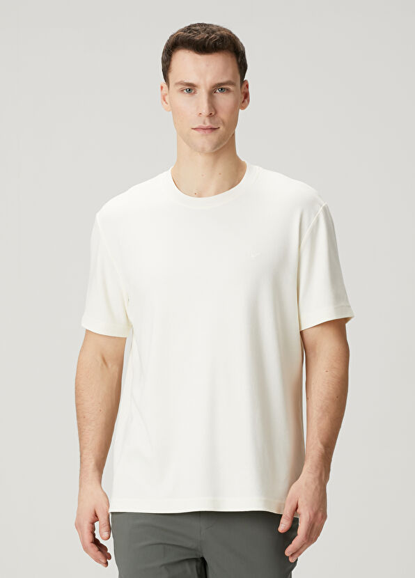 Beymen Club Relax Fit Cream Basic T-Shirt - 1