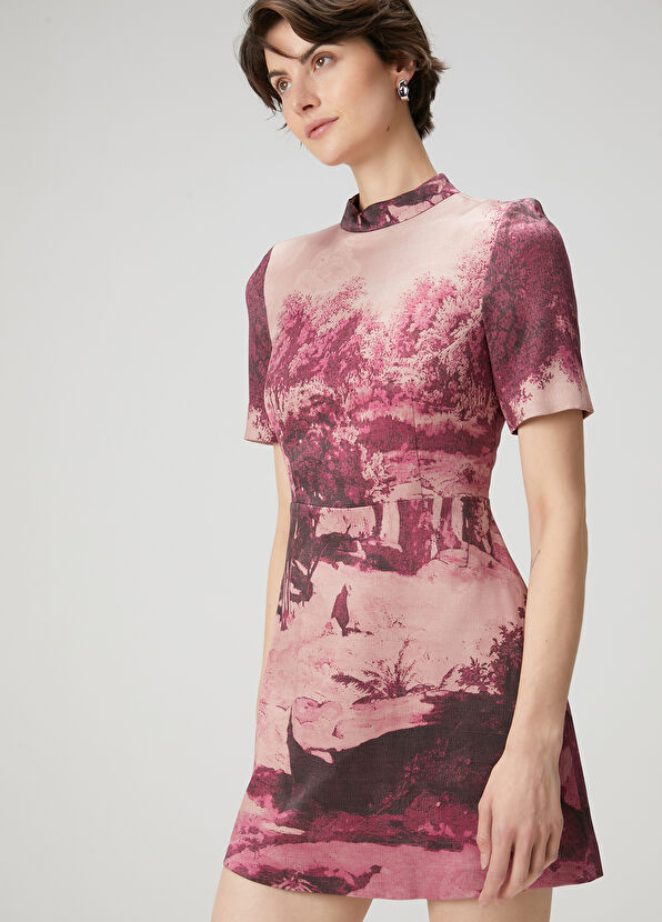 Beymen Club Plum Print Mini Dress - 2