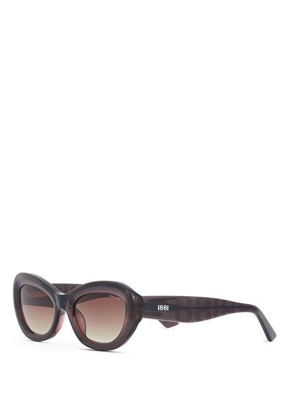 Cerruti 1881 CR 80060 C3 Kahve Asetat Kadın Güneş Gözlüğü - 1