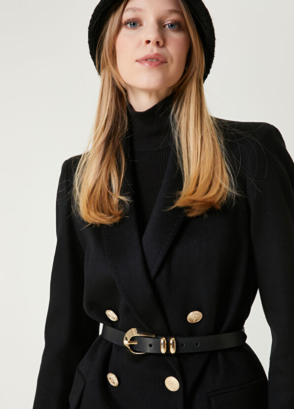 Beymen Club Black Double-Breasted Cashmere Jacket - 2