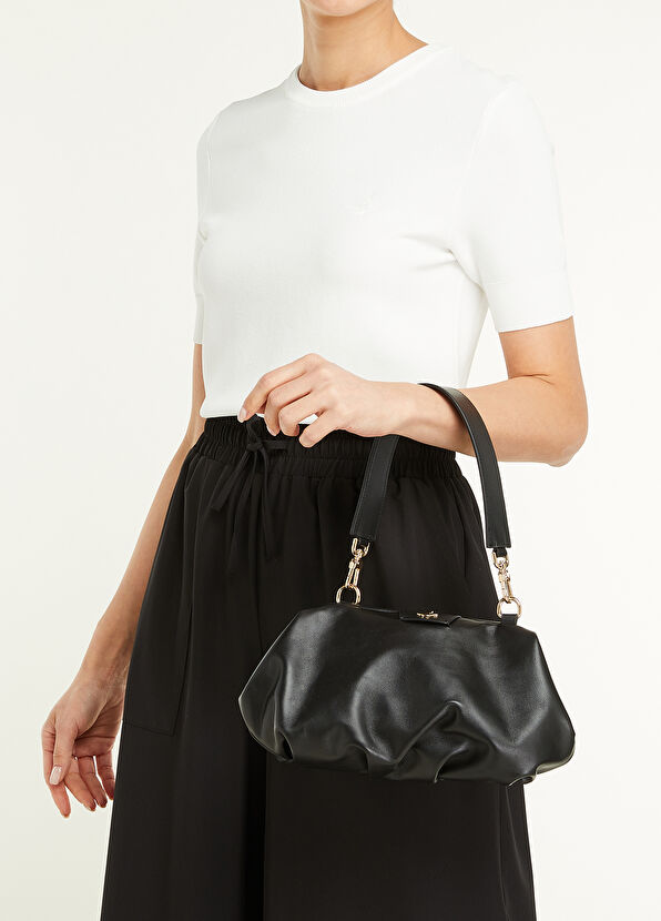 Beymen Club Volume Siyah Kadın Deri El Portföyü - 2