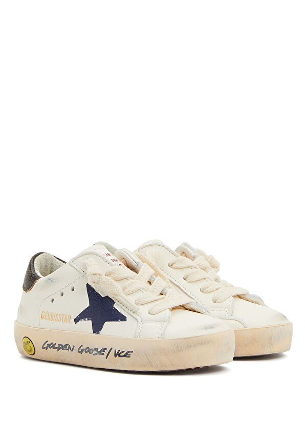 Golden Goose Superstar Multi-Color Unisex Children Leather Snea - 2