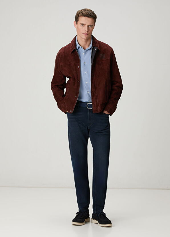 Beymen Club Mavi Parça Boya Comfort Fit Gömlek - 3