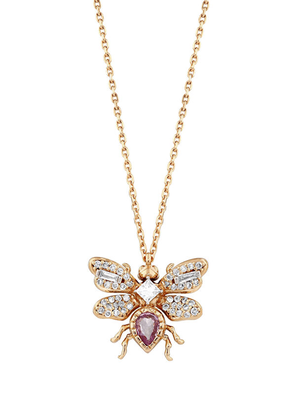 Bee Goddess Honey Kadın Altın Kolye - 1