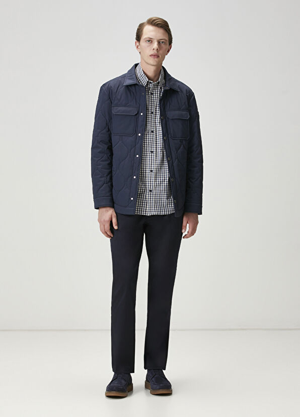 Beymen Club Lacivert Pötikare Desenli Gömlek - 2