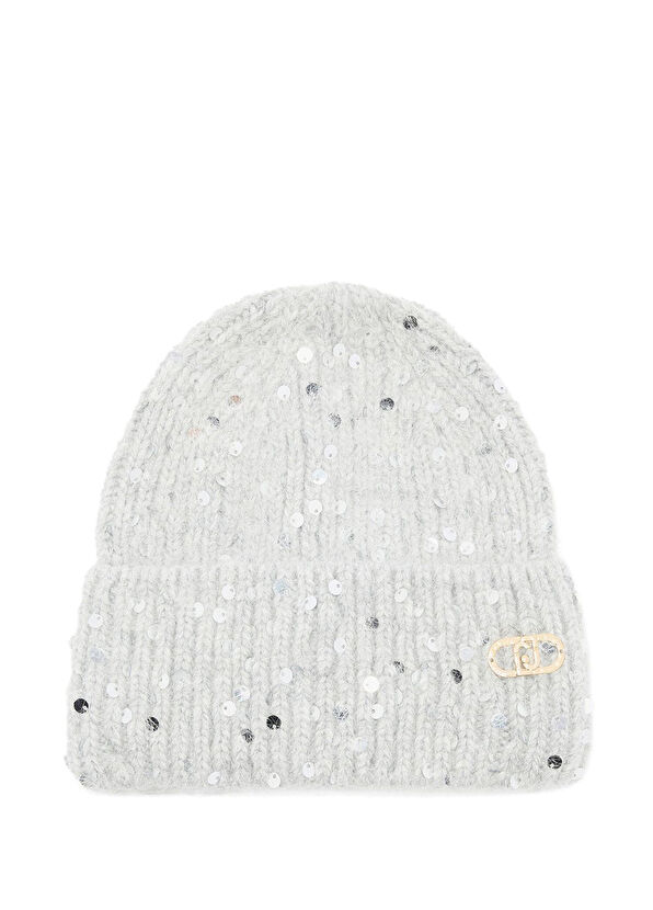 Liu Jo Angora Gri Pullu Kadın Bere - 1