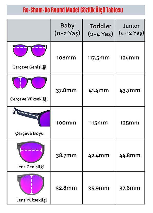 Roshambo Eyewear R - Toddler Popple Mor Lens Kız Çocuk Güneş Gözlüğü - 3