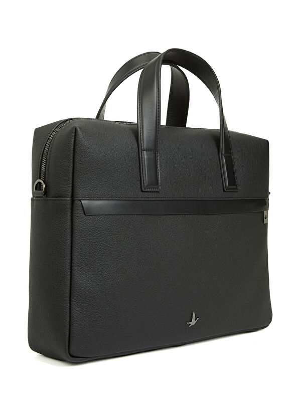 Beymen Club Siyah Erkek Deri Laptop Çantası - 2