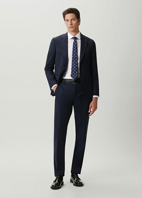 Beymen Club Navy Blue Imported Wool Suit - 1
