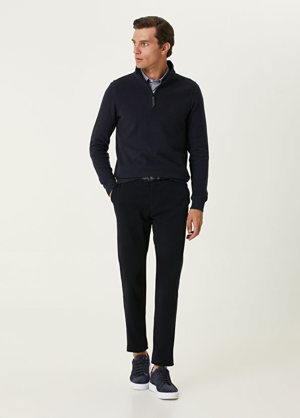 Beymen Club Slim Fit Koyu Mavi Oxford Gömlek - 3