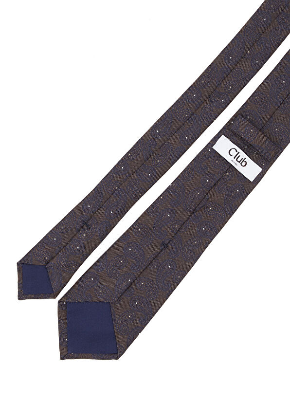 Beymen Club Brown Paisley Patterned Silk Tie - 2
