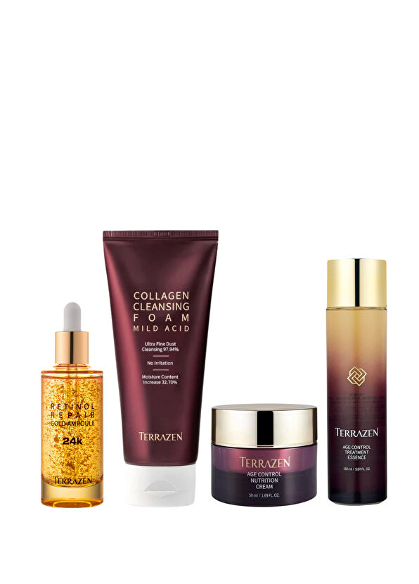 Terrazen Gold Set Yaşlanma Karşıtı Cilt Bakım Seti - 1