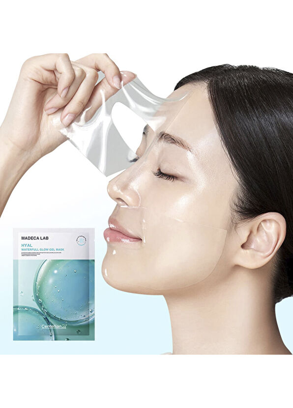 Centellian24 Hyal Waterfull Glow Gel Mask 5-Piece Cooling Hydrogel Mask with Hyaluronic Acid 22 ml - 3
