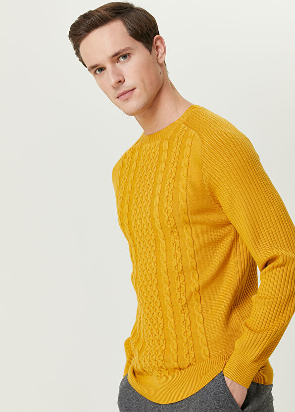 Beymen Club Hardal İnce Örgü Dokulu Kazak - 2