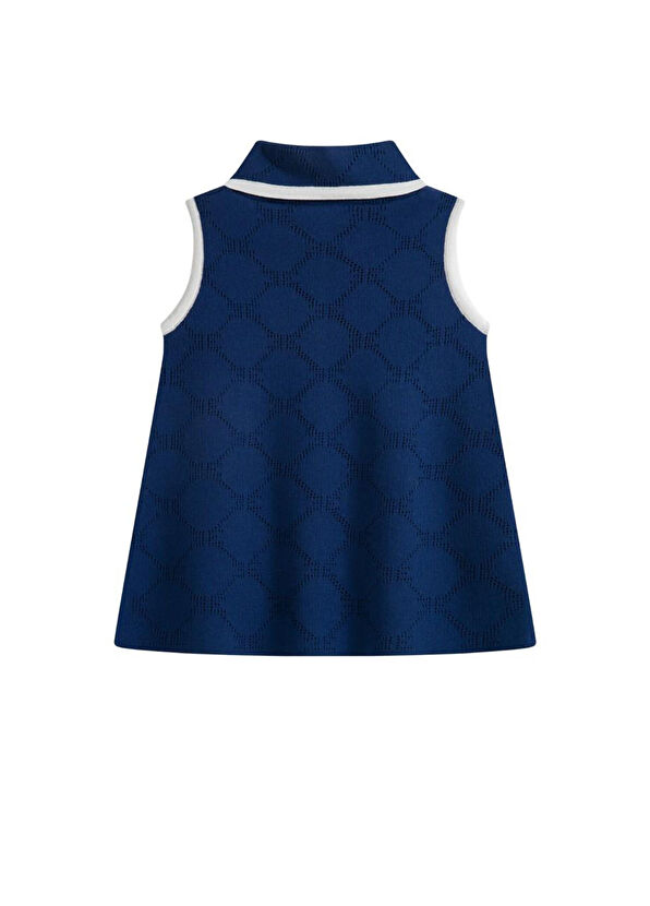 Everé Kids Midnight Marina Lacivert Kolsuz Kız Çocuk Triko Elbise - 2