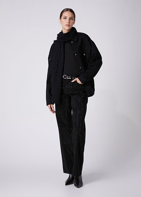 Beymen Club Black Hotfix Straight Jeans - 1