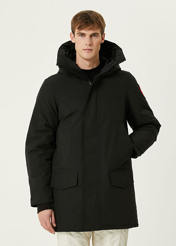 Langford Siyah Kapüşonlu Parka - Görsel 3