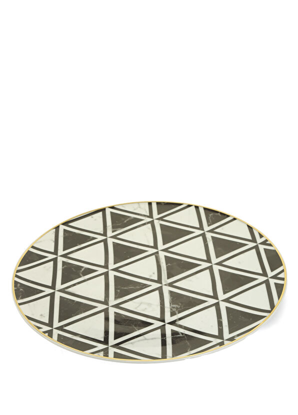 Vista Alegre Atlantis Carrara Black and White Patterned Porcelain Charge - 2