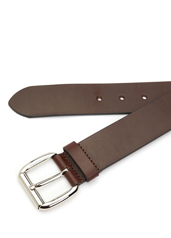 Beymen Club Brown Buckled Men's Leather Belt - 2