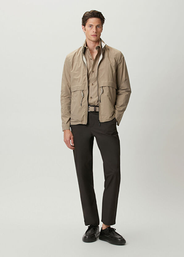 Beymen Club Relax Fit Mink Single Pocket Button-Down Shirt - 3