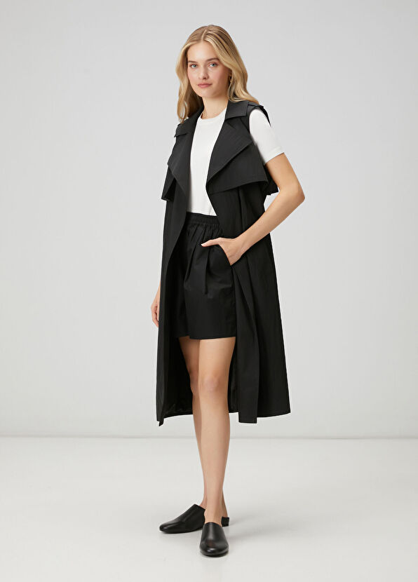 Beymen Club Black Poplin Shorts - 1