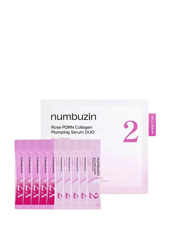 Numbuzin No.2 Rose PDRN Collagen Plumping Serum Duo 10x PDRN ve Kolajenli Cilt Serumu 12 ml - 1